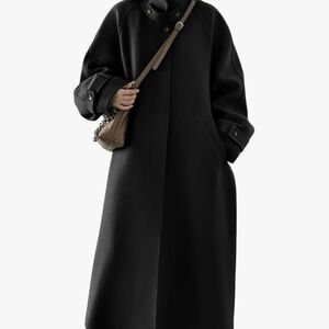 Chic Black Women's Pea Coat